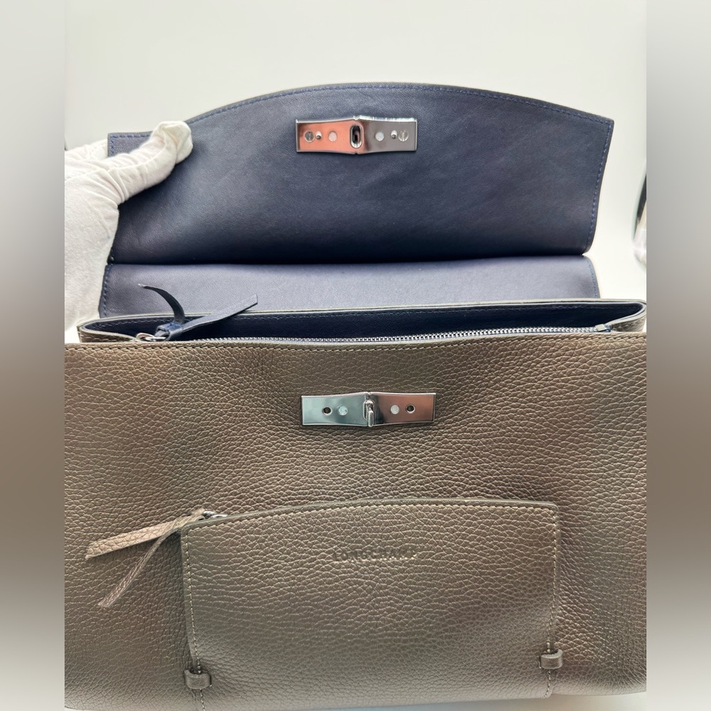 Longchamp Madeleine Leather Shoulder Bag - Picture 10 of 16